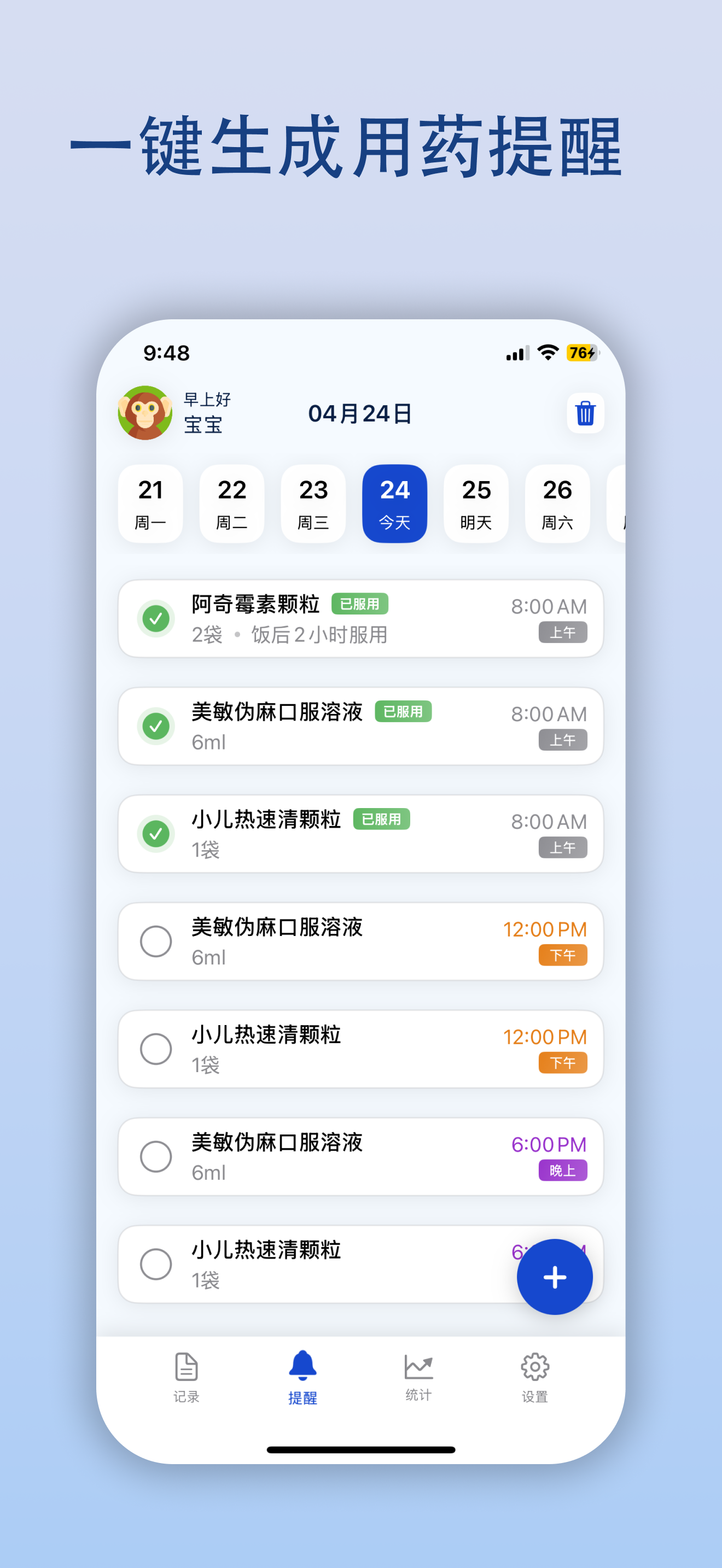 家庭药物收藏夹